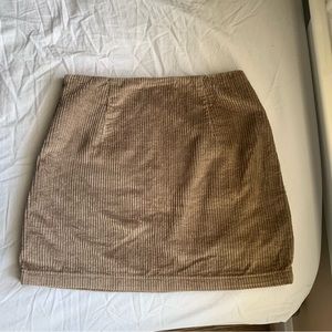 brown cord mini skirt, size AU 6 (US 2), perfect condition